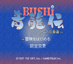 BUSHI　青龍伝　二人の勇者
